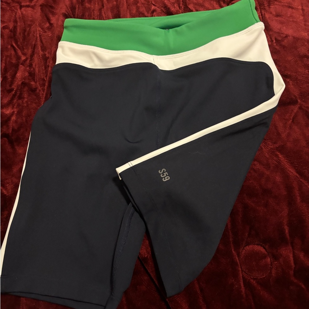 Splits59 Green and Navy Performance Shorts